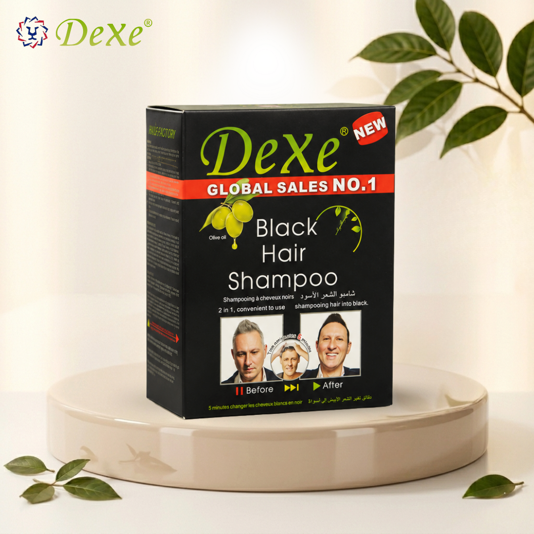 Dexe Black Hair Shampoo (25 ml Pack of 10)